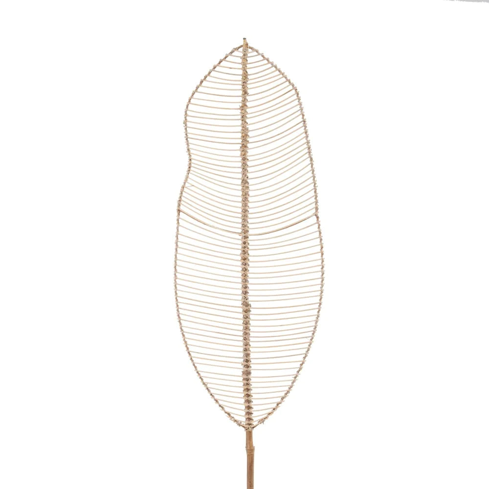 Decoração Bamboo Rattan Banana Leaf