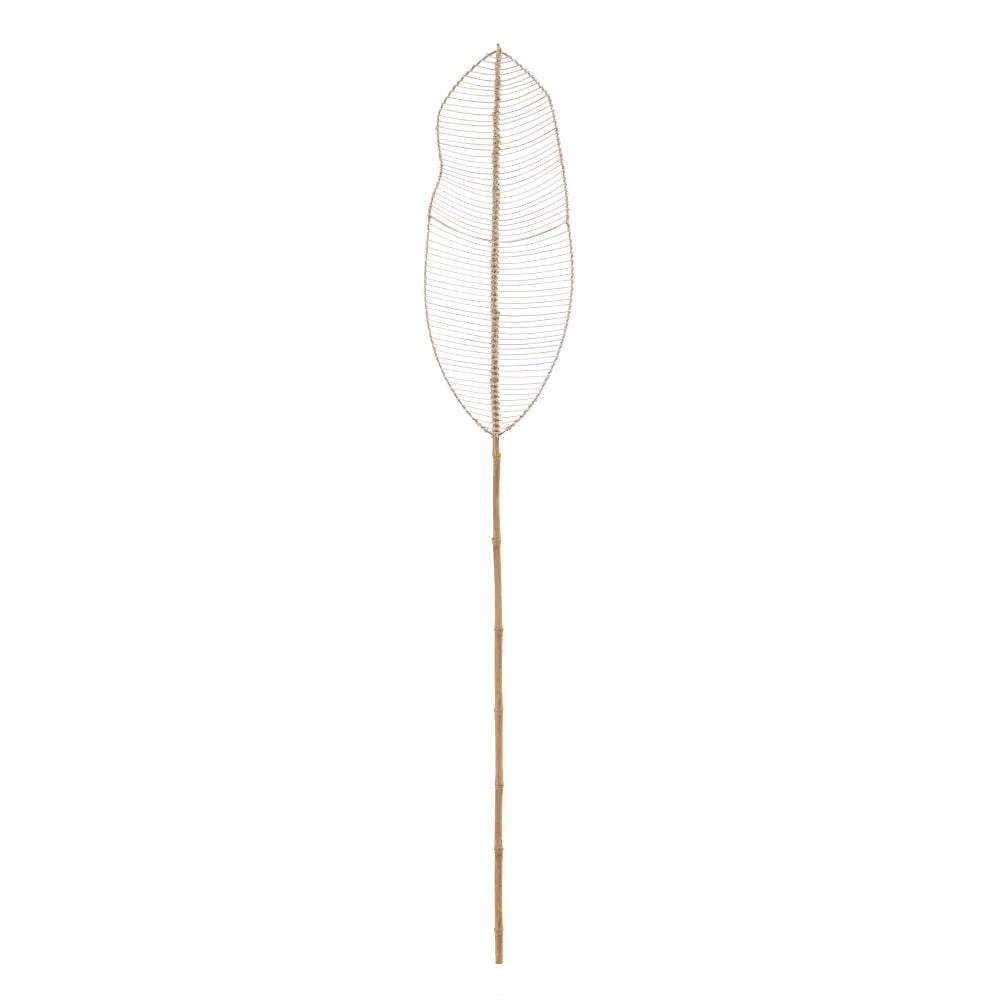 Decoração Bamboo Rattan Banana Leaf