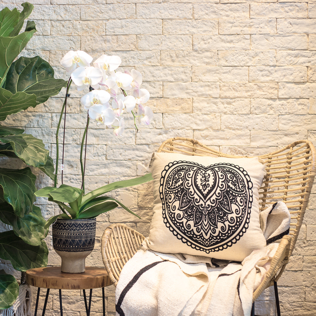 Capa de Almofada Mehendi Heart