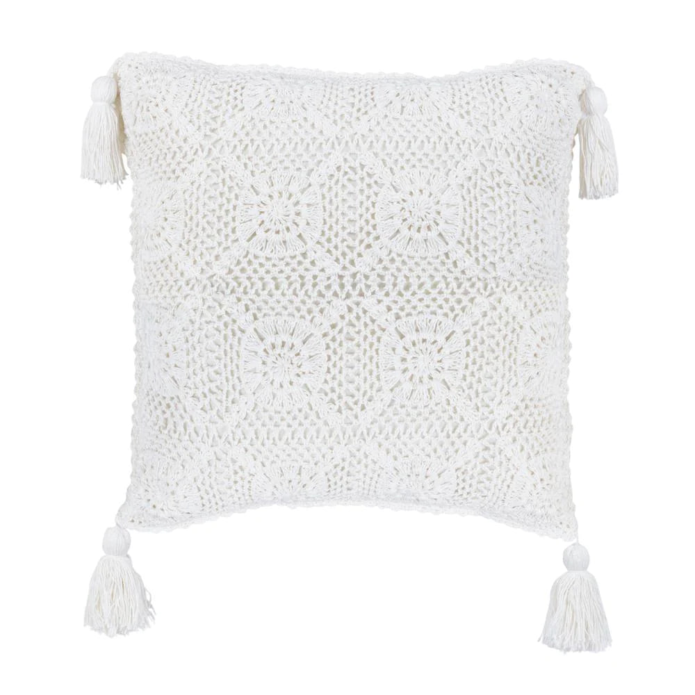 Capa de Almofada Crochet
