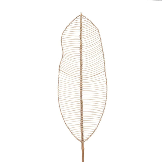 Decoração Bamboo Rattan Banana Leaf